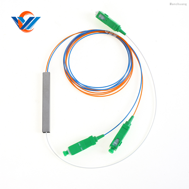 Preço de fábrica 1X32 Mini Divisor PLC SC APC Divisor PLC de tubo de aço de 0,9 mm